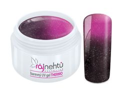 produkt Ráj nehtů - Barevný UV gel THERMO - black/pink metal - 5 ml