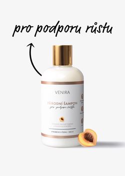 produkt Venira přírodní šampon pro podporu růstu vlasů, meruňka, 300 ml