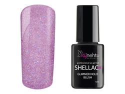 produkt Ráj nehtů UV gel lak Shellac Me 12ml - Glimmer Holo Blush