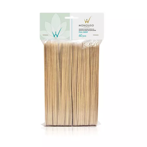 ItalWax dřevěná špachtle FULL BODY 60 ks