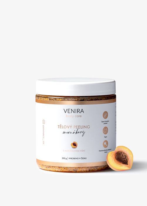 VENIRA tělový peeling, meruňkový, 200 g