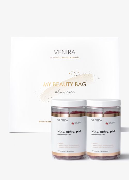 VENIRA beauty bag - 2x gumoví medvídci pro vlasy, nehty a pleť