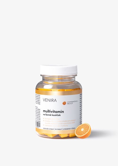 VENIRA multivitamin ve formě kostiček - pomeranč