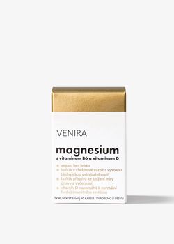 VENIRA magnesium s vitaminem B6 a vitaminem D