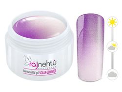 produkt Ráj nehtů Barevný UV gel SOLAR GLIMMER 5 ml - Purple