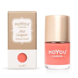 produkt MoYou Razítkovací lak na nehty - Cancun Coral 9 ml