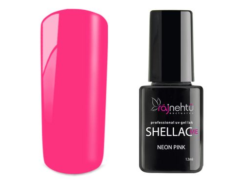 Ráj nehtů UV gel lak Shellac Me 12ml - Neon Pink