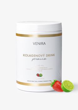 Venira PREMIUM kolagenový drink, jahoda-limetka