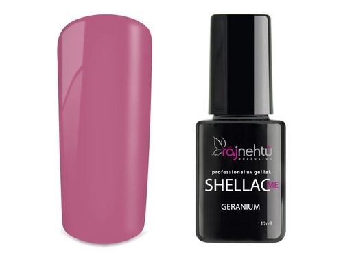 Ráj nehtů UV gel lak Shellac Me 12ml - Geranium