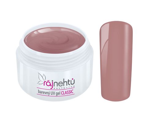 Ráj nehtů Barevný UV gel CLASSIC - Ash Rose 5ml