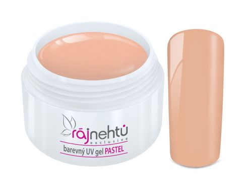 Ráj nehtů Barevný UV gel PASTEL - Peach 5ml