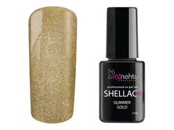 produkt Ráj nehtů UV gel lak Shellac Me 12ml - Glimmer Gold