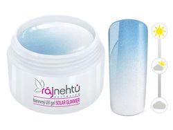 produkt Ráj nehtů Barevný UV gel SOLAR GLIMMER 5 ml - Blue