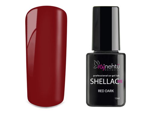 Ráj nehtů UV gel lak Shellac Me 12ml - Red Dark