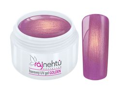 Ráj nehtů Barevný UV gel GOLDEN - Purple - 5ml