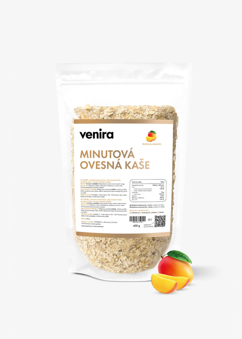VENIRA minutová instantní ovesná kaše, tropical mango, 400 g