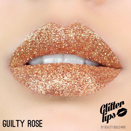 Beauty Boulevard Glitter Lips, voděodolné třpytky na rty - Guilty Rose 3,5ml