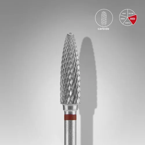 Staleks Karbidová fréza "Corn" červená 4/14 mm