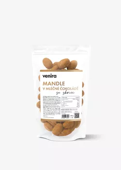 VENIRA mandle v mléčné čokoládě se skořicí, 200 g