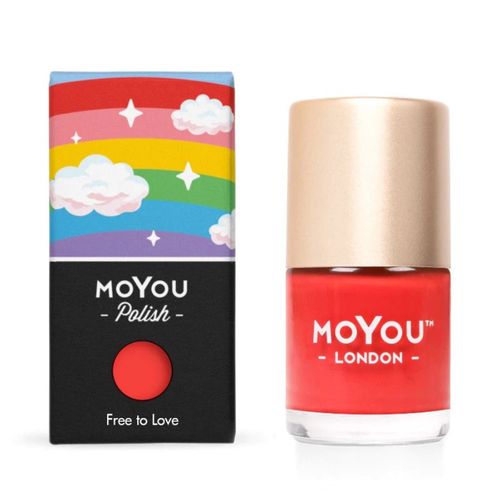 MoYou Razítkovací lak na nehty -  Free to Love 9ml