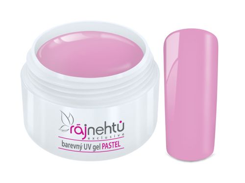 Ráj nehtů Barevný UV gel PASTEL - Pink 5ml