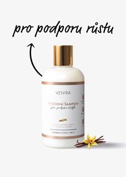 produkt Venira přírodní šampon pro podporu růstu vlasů, vanilka, 300 ml