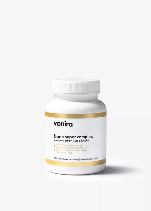 VENIRA bone super complex, podpora zdraví kostí a kloubů, 90 kapslí