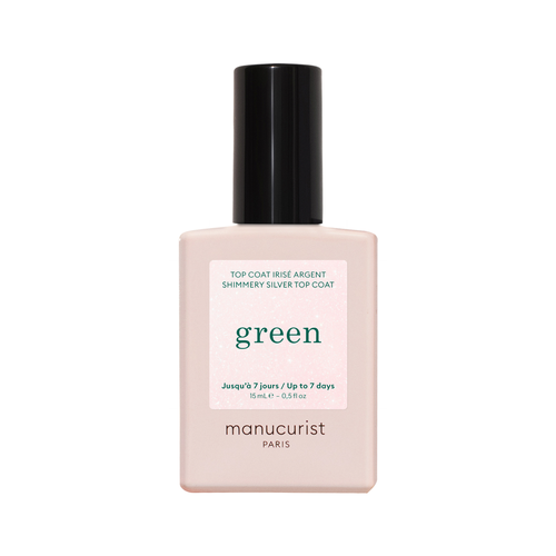Manucurist Green Top Coat Shimmery Silver