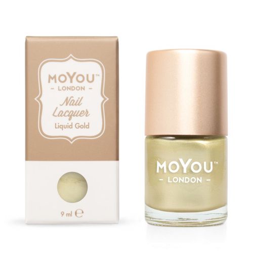 MoYou Razítkovací lak na nehty - Liquid Gold 9ml