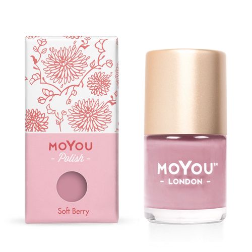 MoYou Razítkovací lak na nehty - Soft Berry 9ml